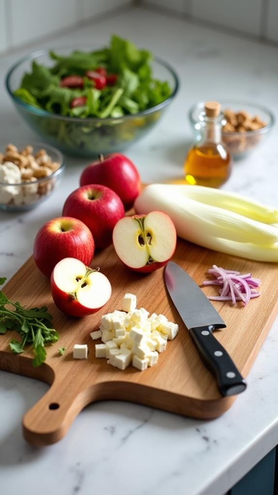 Apple Walnut Salad With Endive and Dates