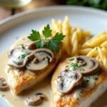 Chicken and Mushrooms in White Wine Sauce recipe