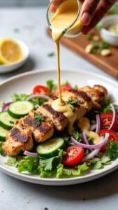 Chicken Shawarma Kebab Salad recipe