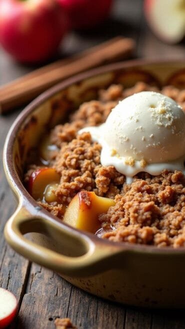 Cinnamon & Vanilla Apple Crisp recipe