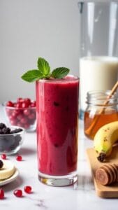 Five-Minute Superfruit Pomegranate Smoothie recipe