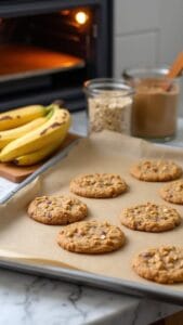 Healthy 3-Ingredient Banana Oatmeal Cookies recipe