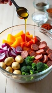 Kielbasa Veggie Sheet Pan Dinner recipe