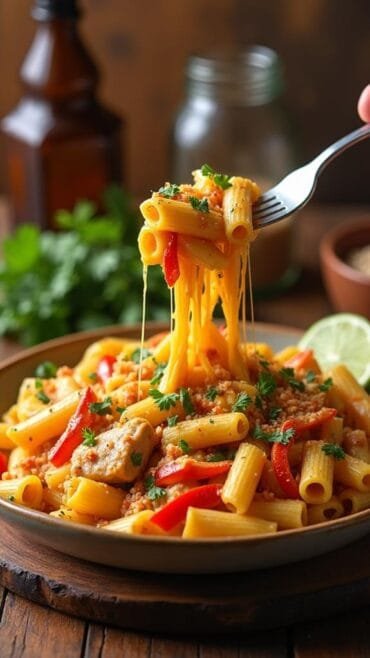 One-Pot Chicken Fajita Pasta recipe