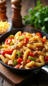 One-Pot Chicken Fajita Pasta recipe