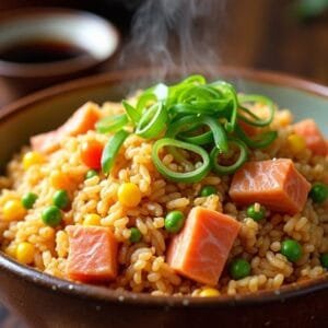 Salmon Fried Rice recipe