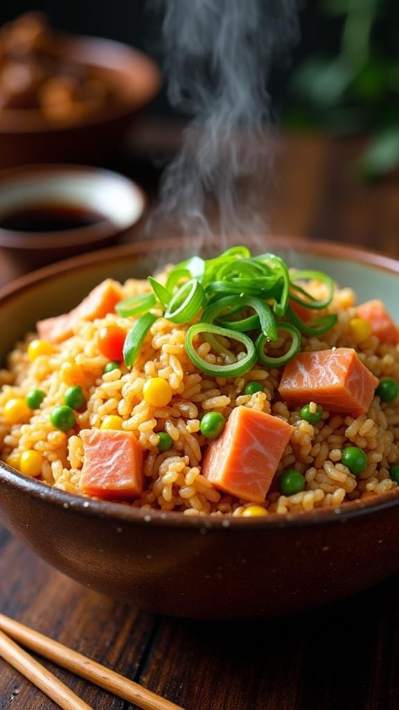 Salmon Fried Rice recipe