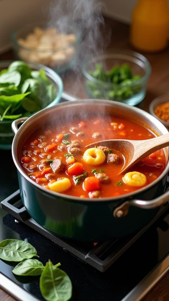 Sausage Tortellinin Soup recipe