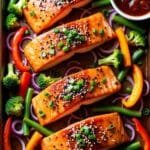 Sheet Pan Teriyaki Salmon And Vegetables