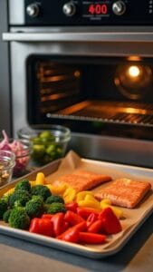 Sheet Pan Teriyaki Salmon And Vegetables