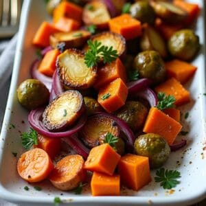 Autumn Harvest Sheet Pan Veggies with Maple Glaze recipe