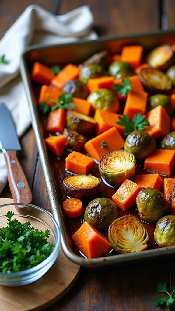 Autumn Harvest Sheet Pan Veggies with Maple Glaze recipe