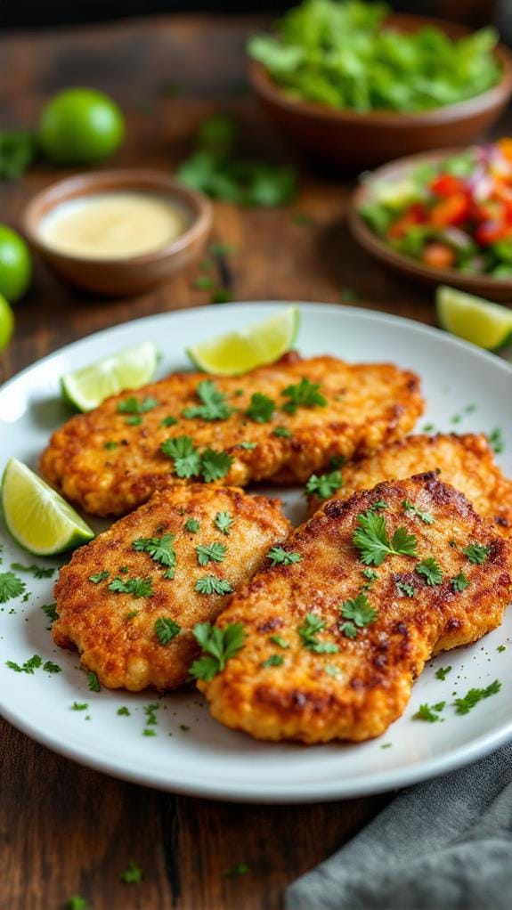 Crispy Chuleta Frita With Garlic Lime Sauce