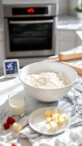 Delectable Strawberry Shortcake Sandwiches With Whipped Cream and Mint