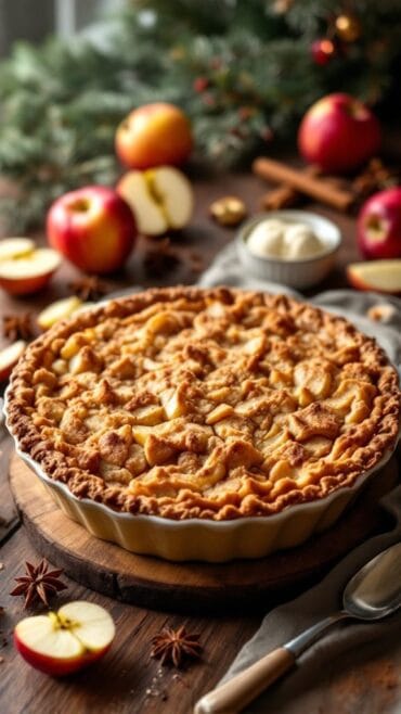 Homemade Dutch Apple Pie with Cinnamon Crumb Topping recipe