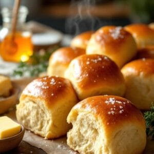 Fluffy Honey Butter Quick-Cooking Dinner Rolls recipe