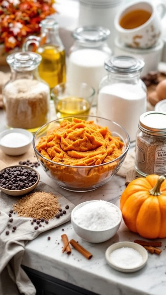 Moist Pumpkin Chocolate Chip Bread With Spices recipe