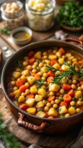 Chickpea and Potato Stew with Rosemary and Thyme recipe