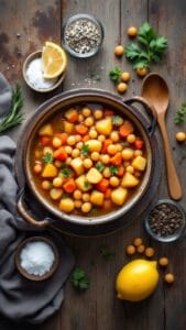 Chickpea and Potato Stew with Rosemary and Thyme recipe
