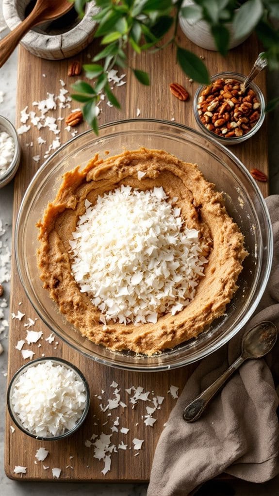 Pineapple Banana Bread With Coconut Flakes and Pecans