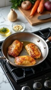 Savory Slow Cooker Chicken With Root Vegetables and Fresh Herbs