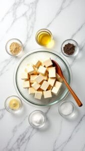 Sheet Pan Garlic Parmesan Tofu With Seasonal Veggies recipe