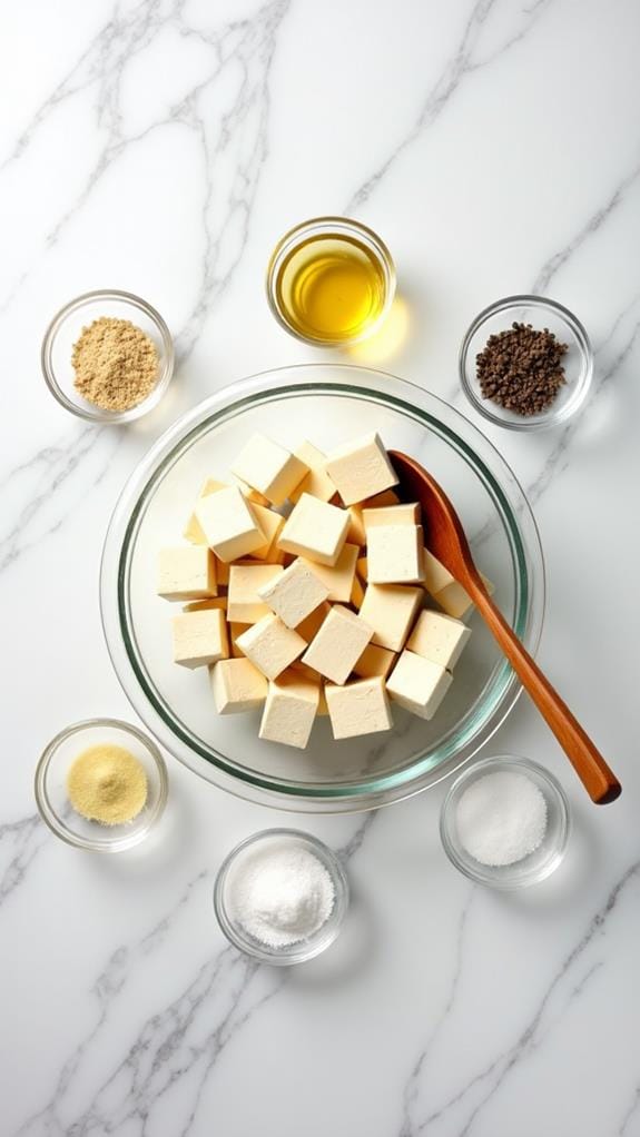 Sheet Pan Garlic Parmesan Tofu With Seasonal Veggies recipe