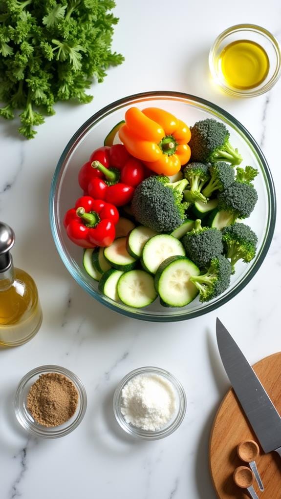 Sheet Pan Garlic Parmesan Tofu With Seasonal Veggies recipe