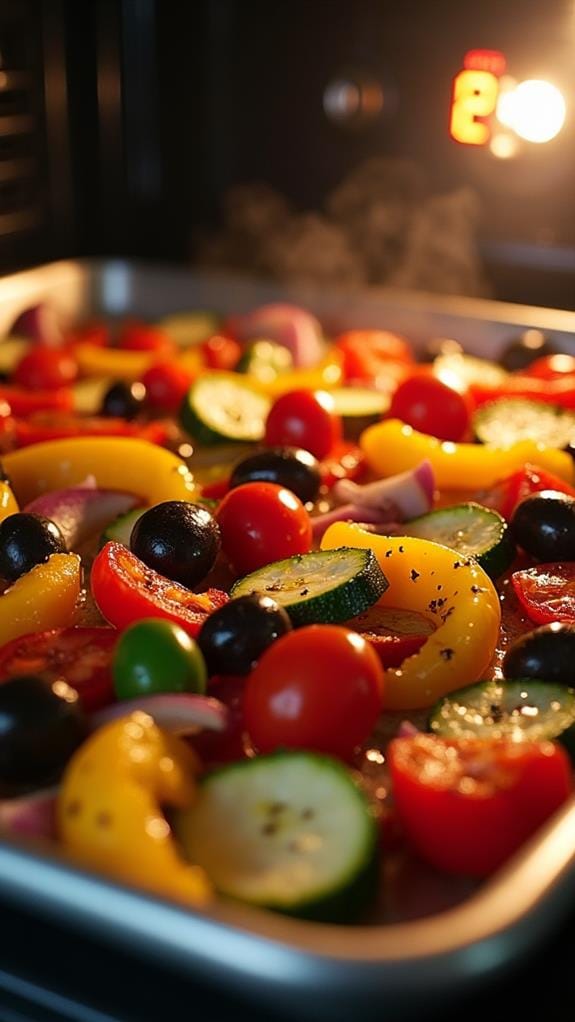 Sheet Pan Mediterranean Roasted Veggies With Feta and Olives