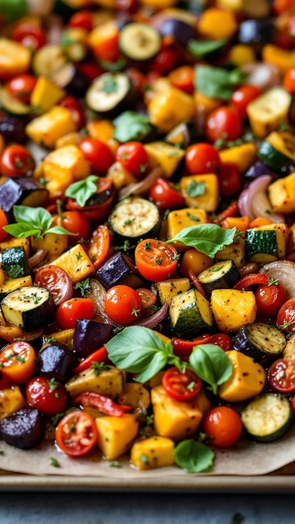 Sheet Pan Ratatouille With Fresh Herbs