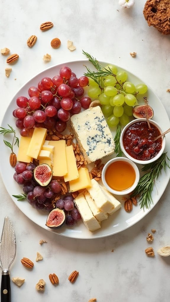 artisan cheese selection board