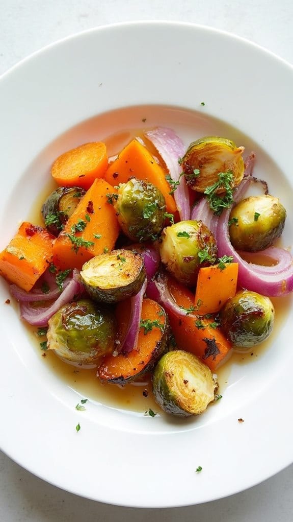 assorted roasted veggie dish