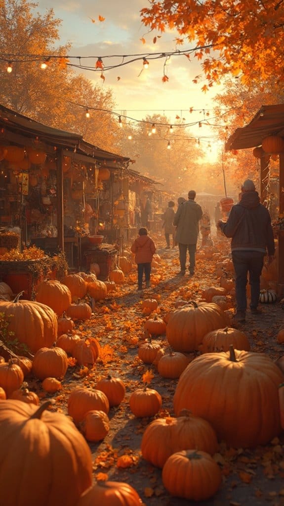 autumn celebrations featuring pumpkins