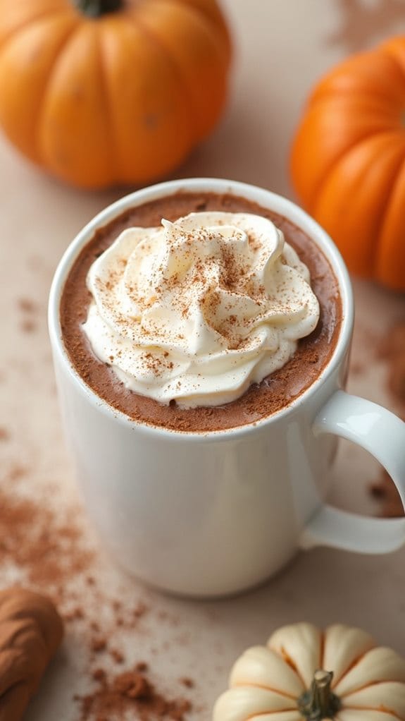 autumn inspired chocolate beverage