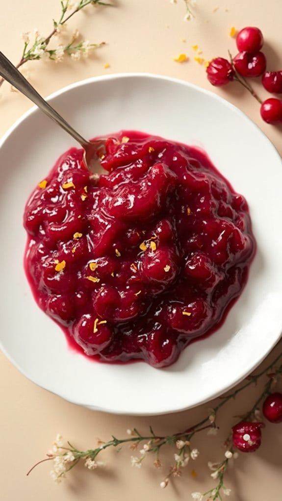 bourbon infused cranberry sauce