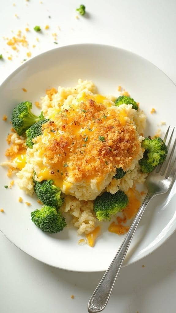 cheesy broccoli rice casserole