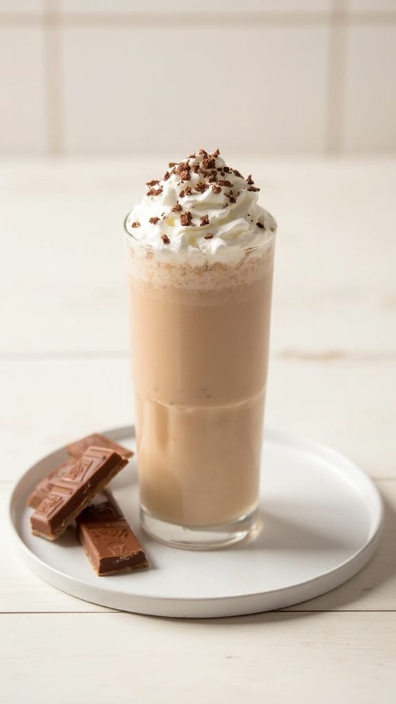 chocolate caramel milkshake treat