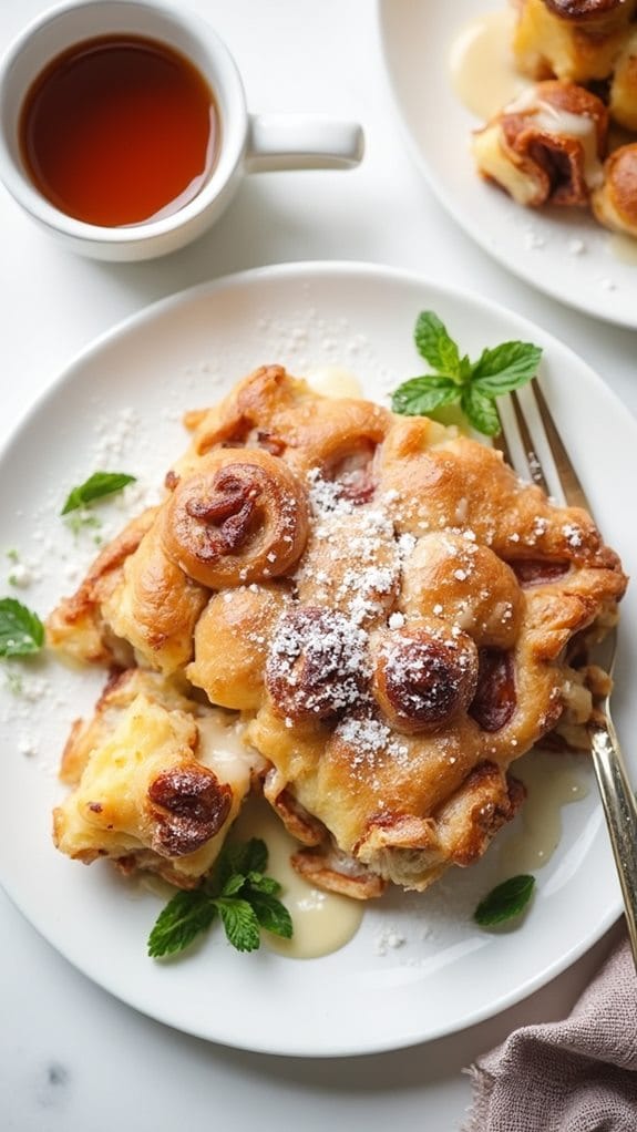 cinnamon roll breakfast bake