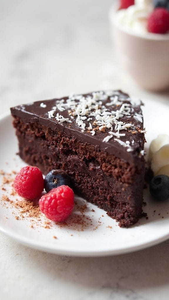 coconut flourless chocolate delight