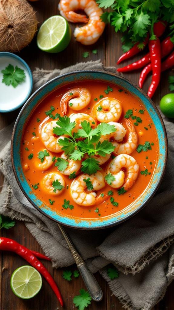 coconut infused shrimp soup