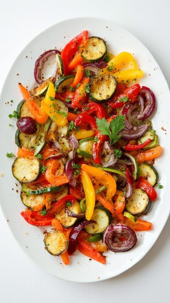 colorful veggie roast dish