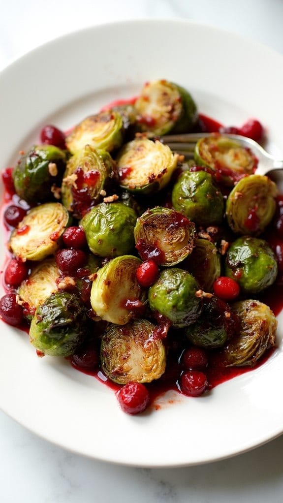 cranberry glazed brussels sprouts recipe