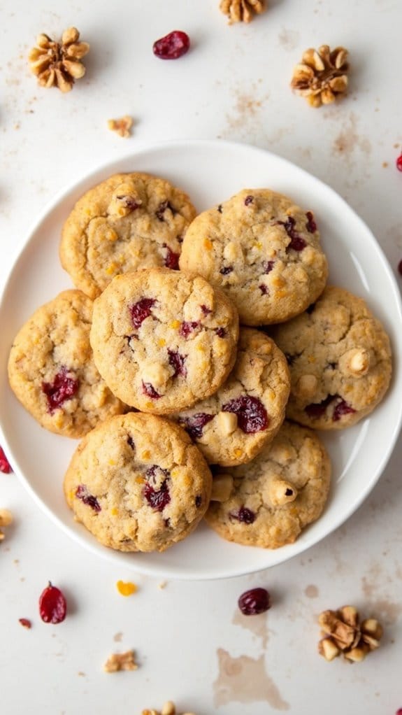 cranberry infused citrus cookies