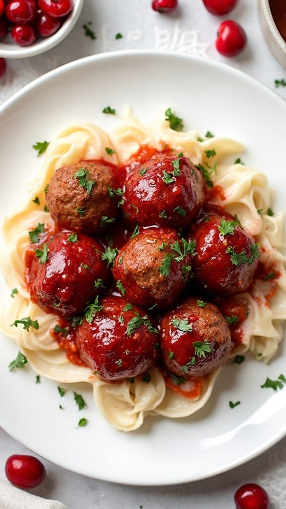 cranberry meatballs sweet spicy