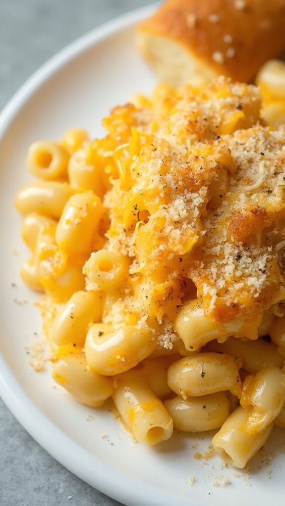 creamy cheesy pasta bake