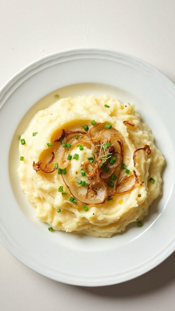 creamy potato onion mash