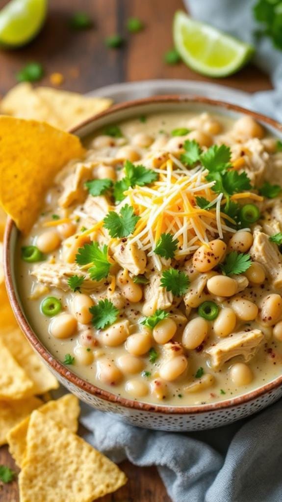 creamy white chicken chili