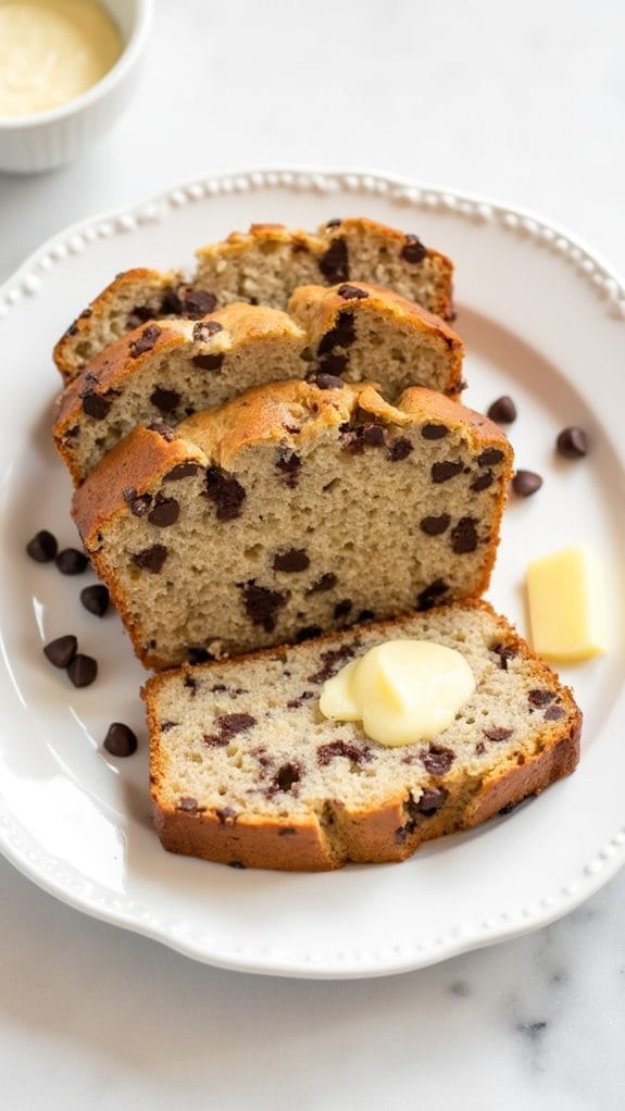 delicious banana chocolate bread