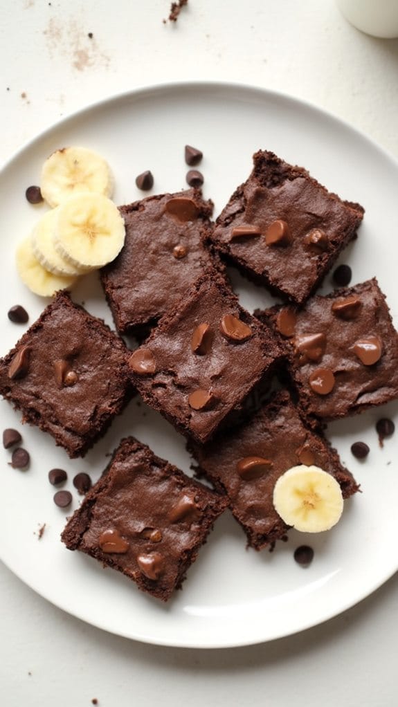 delicious banana chocolate brownies