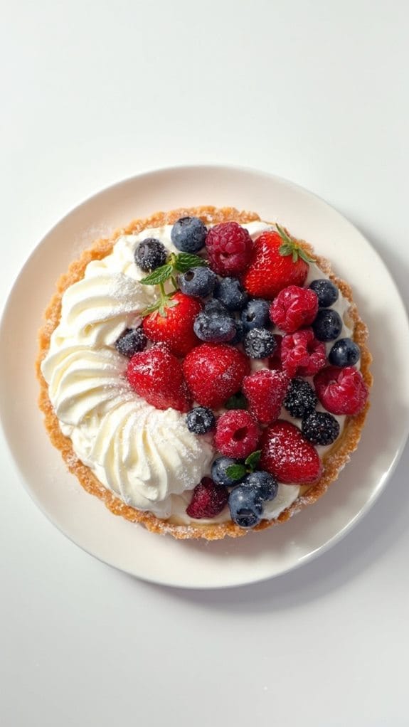 delicious berry tart dessert